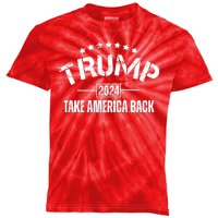 Donald Trump 2024 Take America Back Kids Tie-Dye T-Shirt