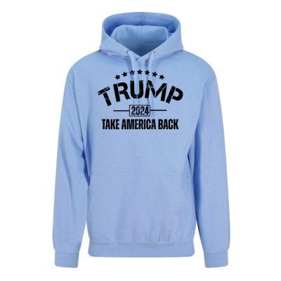 Donald Trump 2024 Take America Back Unisex Surf Hoodie