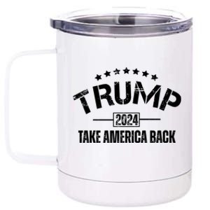 Donald Trump 2024 Take America Back 12 oz Stainless Steel Tumbler Cup