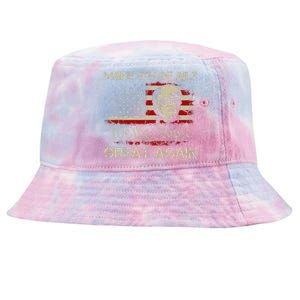 Donald Trump 2024 Make 4th Of July Great Again American Flag Tie-Dyed Bucket Hat