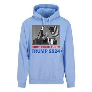 Donald Trump 2024 Fight Fight Fight Donald Trump Fist Pump Unisex Surf Hoodie