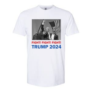 Donald Trump 2024 Fight Fight Fight Donald Trump Fist Pump Softstyle CVC T-Shirt