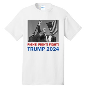 Donald Trump 2024 Fight Fight Fight Donald Trump Fist Pump Tall T-Shirt