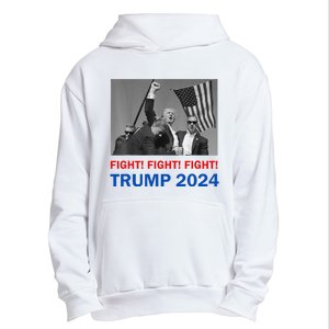 Donald Trump 2024 Fight Fight Fight Donald Trump Fist Pump Urban Pullover Hoodie