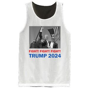 Donald Trump 2024 Fight Fight Fight Donald Trump Fist Pump Mesh Reversible Basketball Jersey Tank