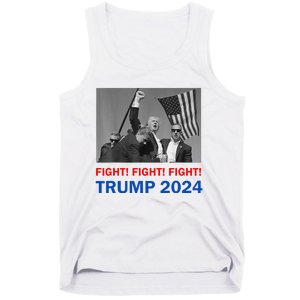 Donald Trump 2024 Fight Fight Fight Donald Trump Fist Pump Tank Top