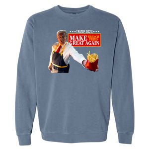 Donald Trump 2024 French Fry Make French Fries Great Again Garment-Dyed Sweatshirt