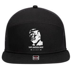 Donald Trump 2024 Save America Again 7 Panel Mesh Trucker Snapback Hat