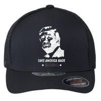 Donald Trump 2024 Save America Again Flexfit Unipanel Trucker Cap