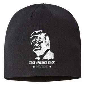 Donald Trump 2024 Save America Again Sustainable Beanie