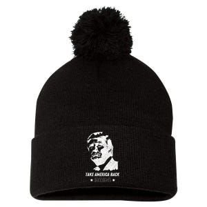 Donald Trump 2024 Save America Again Pom Pom 12in Knit Beanie