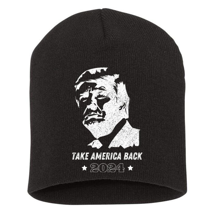 Donald Trump 2024 Save America Again Short Acrylic Beanie