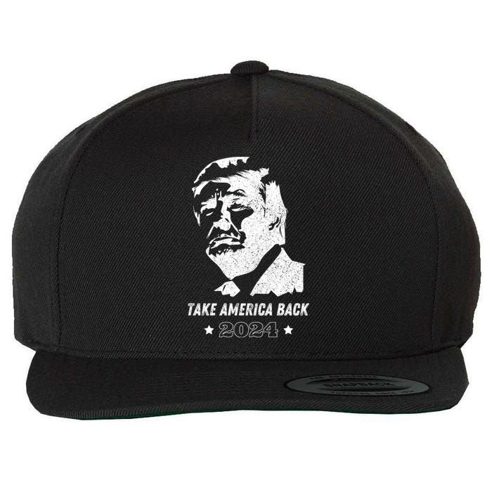 Donald Trump 2024 Save America Again Wool Snapback Cap