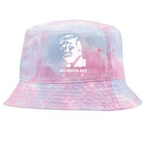 Donald Trump 2024 Save America Again Tie-Dyed Bucket Hat