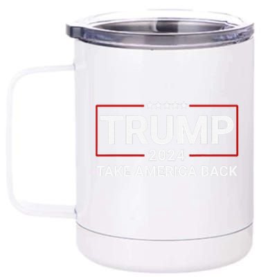 Donald Trump 2024 Take America Back Election The Return 12 oz Stainless Steel Tumbler Cup