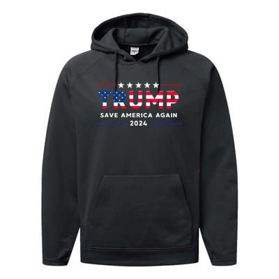 Donald Trump 2024 Take America Back Election The Return Performance Fleece Hoodie