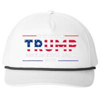 Donald Trump 2024 Take America Back Election The Return Snapback Five-Panel Rope Hat