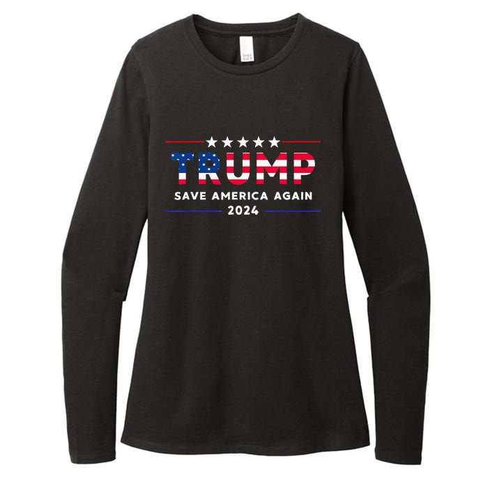 Donald Trump 2024 Take America Back Election The Return Womens CVC Long Sleeve Shirt