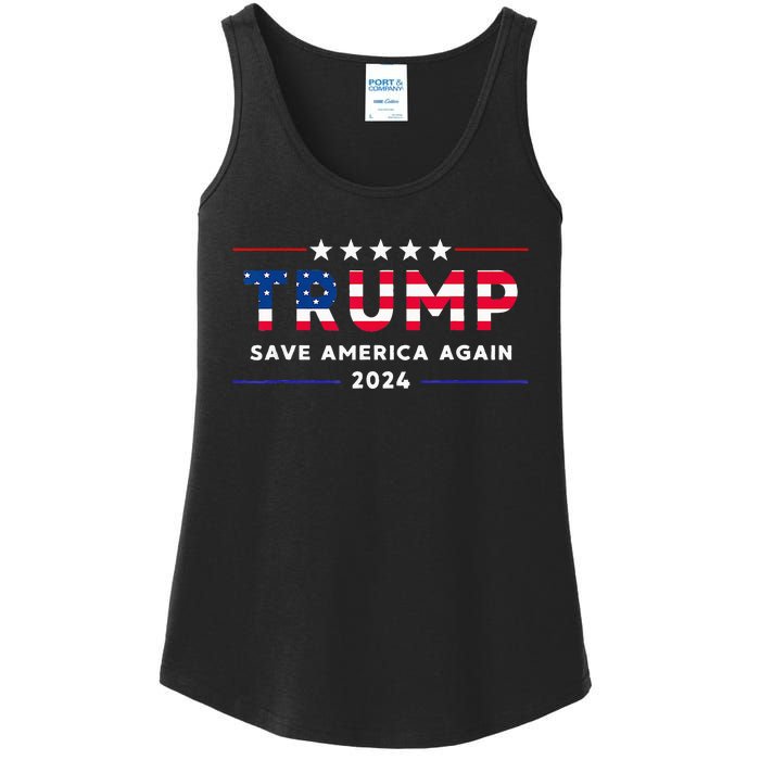 Donald Trump 2024 Take America Back Election The Return Ladies Essential Tank