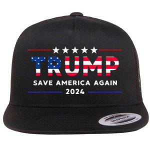 Donald Trump 2024 Take America Back Election The Return Flat Bill Trucker Hat