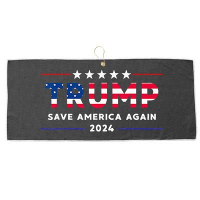 Donald Trump 2024 Take America Back Election The Return Large Microfiber Waffle Golf Towel