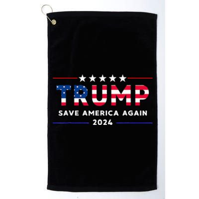 Donald Trump 2024 Take America Back Election The Return Platinum Collection Golf Towel