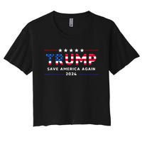 Donald Trump 2024 Take America Back Election The Return Women's Crop Top Tee