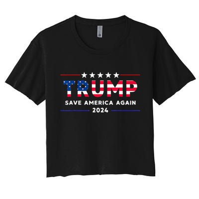 Donald Trump 2024 Take America Back Election The Return Women's Crop Top Tee