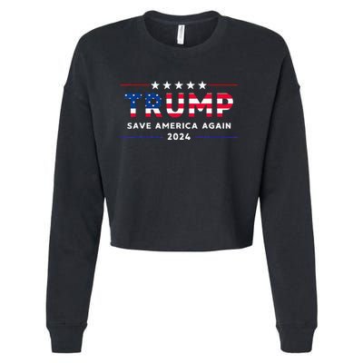 Donald Trump 2024 Take America Back Election The Return Cropped Pullover Crew