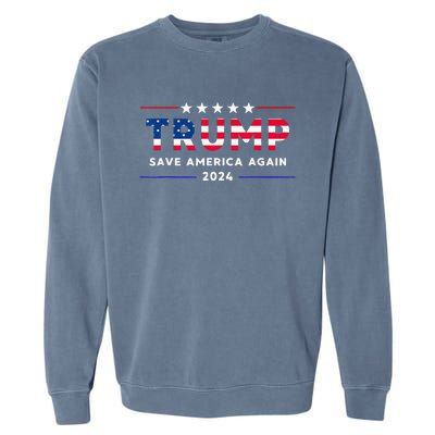 Donald Trump 2024 Take America Back Election The Return Garment-Dyed Sweatshirt