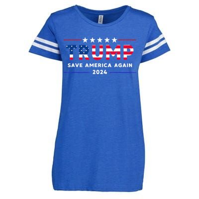 Donald Trump 2024 Take America Back Election The Return Enza Ladies Jersey Football T-Shirt