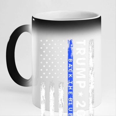 Donald Trump 2024 Back The Blue 11oz Black Color Changing Mug