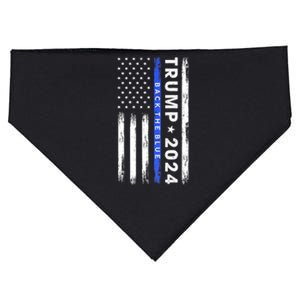 Donald Trump 2024 Back The Blue USA-Made Doggie Bandana