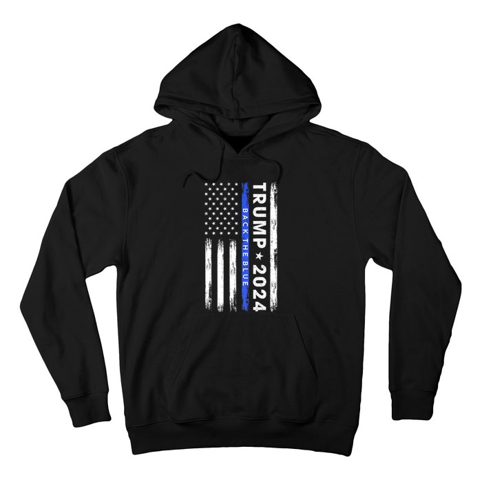 Donald Trump 2024 Back The Blue Hoodie