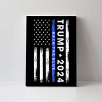 Donald Trump 2024 Back The Blue Canvas