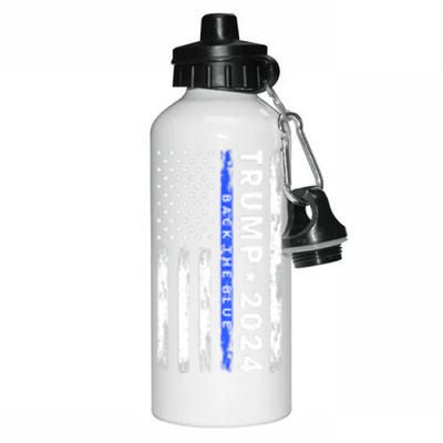 Donald Trump 2024 Back The Blue Aluminum Water Bottle