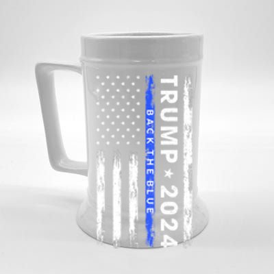 Donald Trump 2024 Back The Blue Beer Stein