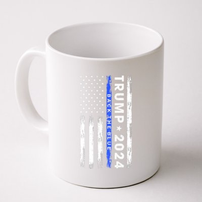 Donald Trump 2024 Back The Blue Coffee Mug