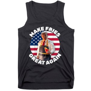 Donald Trump 2024 French Fry Make French Fries Great Again America Flag Design Tank Top