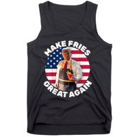 Donald Trump 2024 French Fry Make French Fries Great Again America Flag Design Tank Top