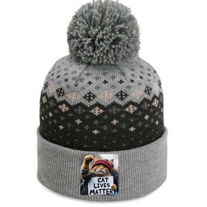 Donald Trump 2024 Cats Cat Lives Matter Trump Gift The Baniff Cuffed Pom Beanie