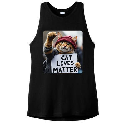 Donald Trump 2024 Cats Cat Lives Matter Trump Gift Ladies PosiCharge Tri-Blend Wicking Tank