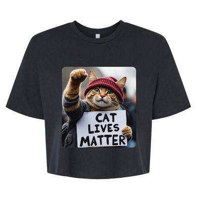 Donald Trump 2024 Cats Cat Lives Matter Trump Gift Bella+Canvas Jersey Crop Tee