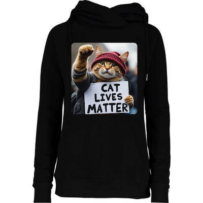 Donald Trump 2024 Cats Cat Lives Matter Trump Gift Womens Funnel Neck Pullover Hood