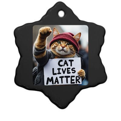 Donald Trump 2024 Cats Cat Lives Matter Trump Gift Ceramic Star Ornament