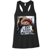 Donald Trump 2024 Cats Cat Lives Matter Trump Gift Women's Racerback Tank