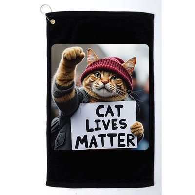 Donald Trump 2024 Cats Cat Lives Matter Trump Gift Golf Towel