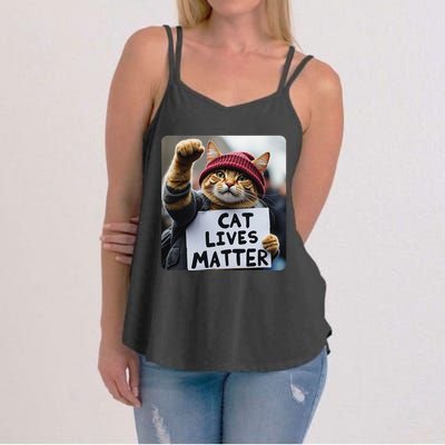 Donald Trump 2024 Cats Cat Lives Matter Trump Gift Women's Strappy Tank