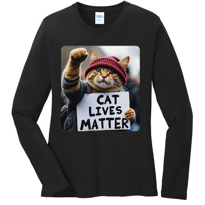 Donald Trump 2024 Cats Cat Lives Matter Trump Gift Ladies Long Sleeve Shirt