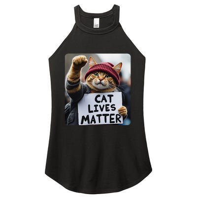 Donald Trump 2024 Cats Cat Lives Matter Trump Gift Women's Perfect Tri Rocker Tank